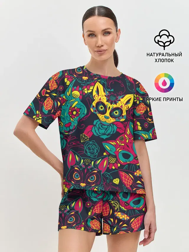 Женская пижама с шортами