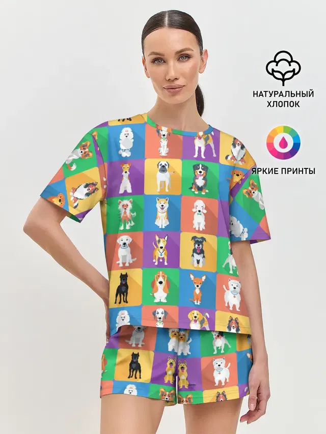 Женская пижама с шортами