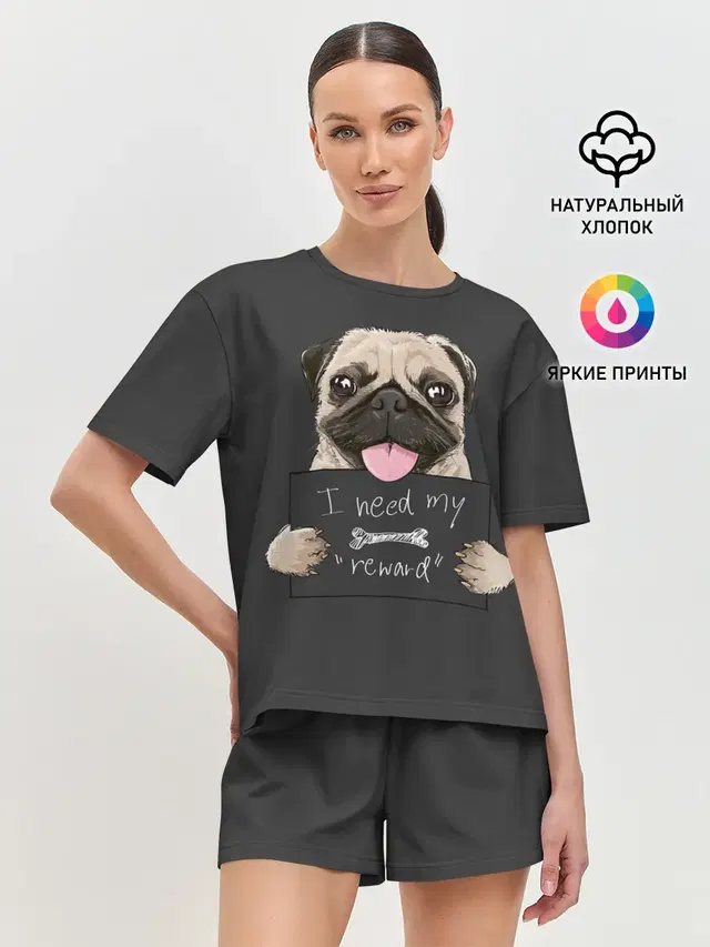 Женская пижама с шортами