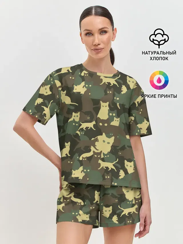 Женская пижама с шортами
