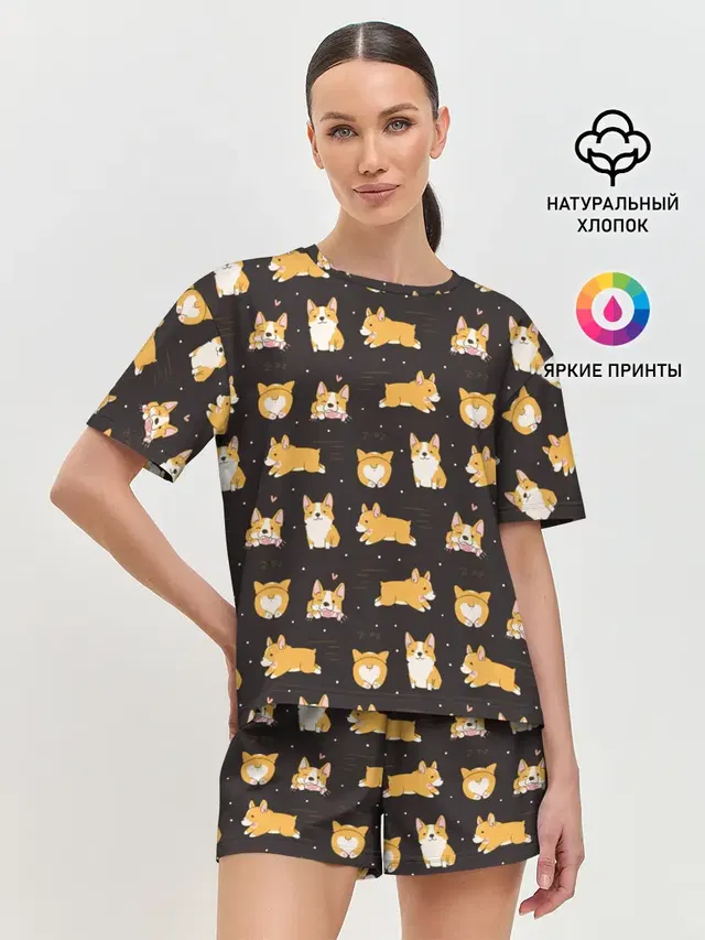 Женская пижама с шортами