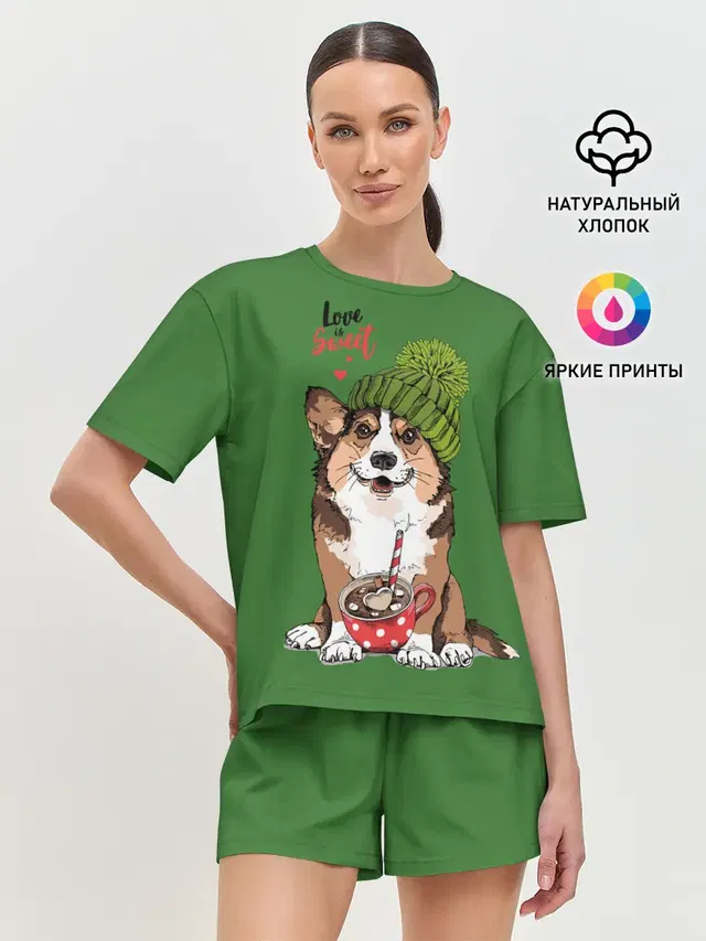 Женская пижама с шортами