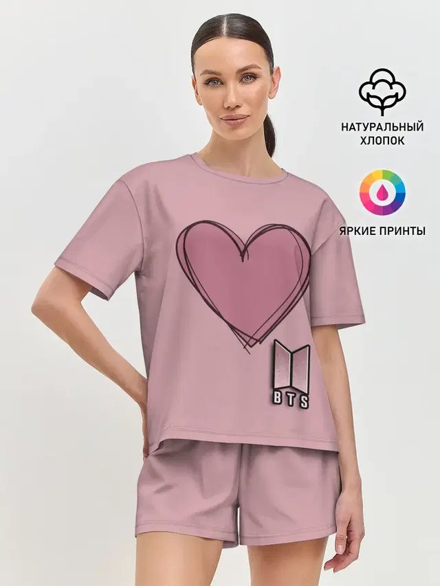 Женская пижама с шортами