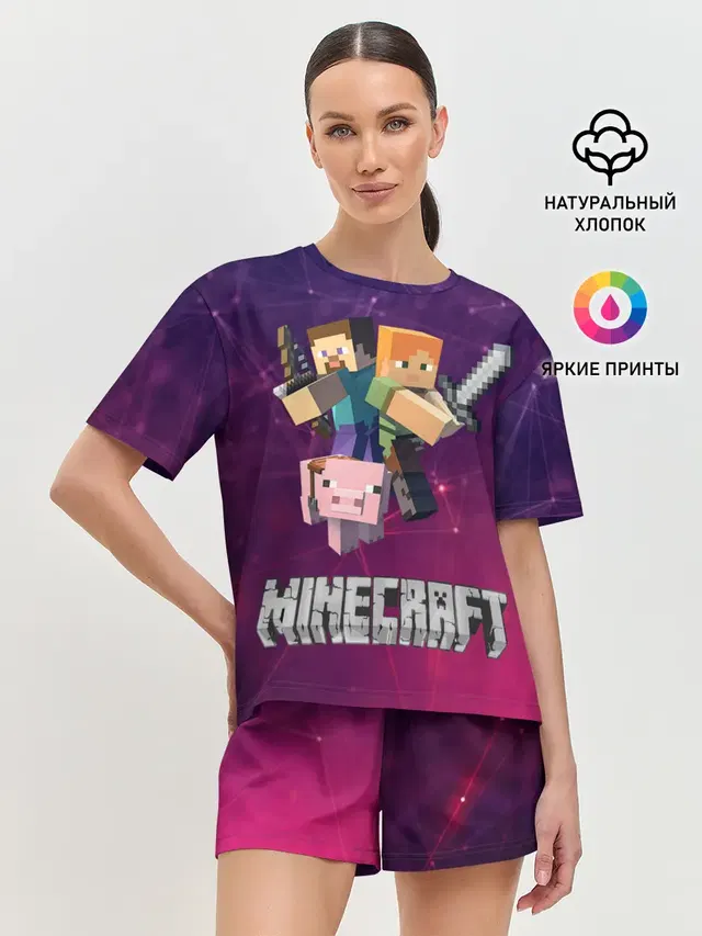 Женская пижама с шортами