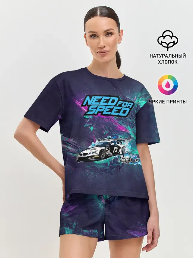Женская пижама с шортами