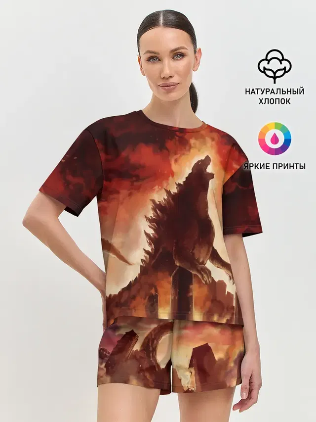 Женская пижама с шортами