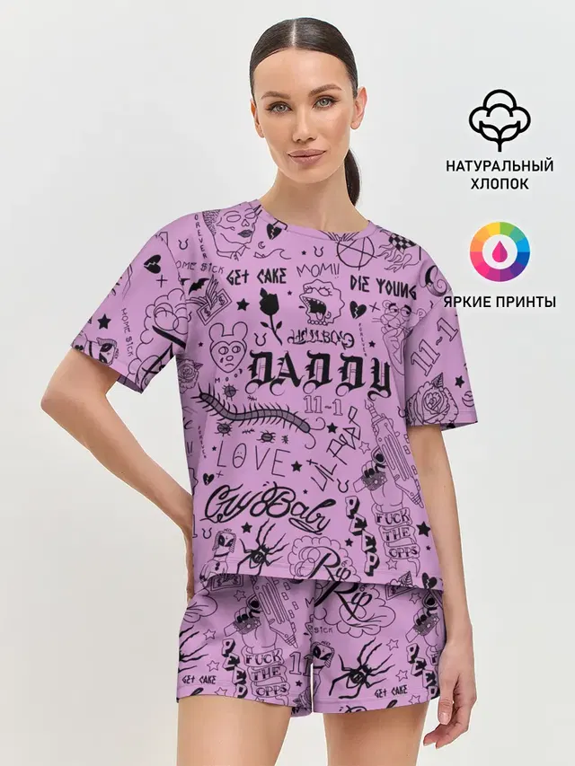 Женская пижама с шортами