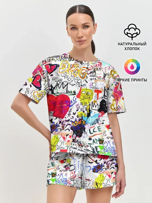 Женская пижама с шортами