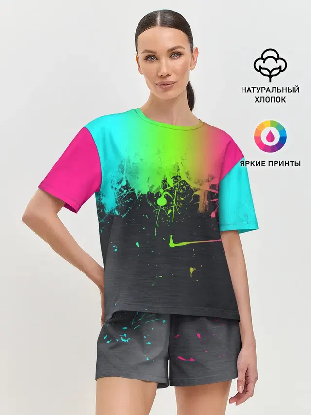 Женская пижама с шортами