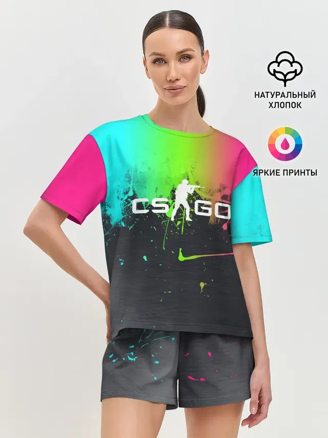Женская пижама с шортами