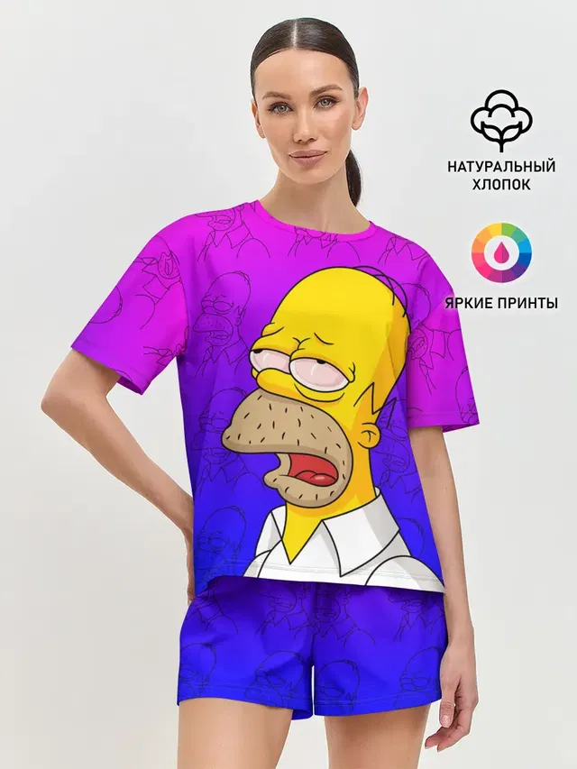 Женская пижама с шортами