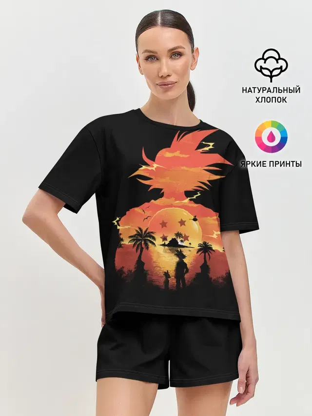 Женская пижама с шортами