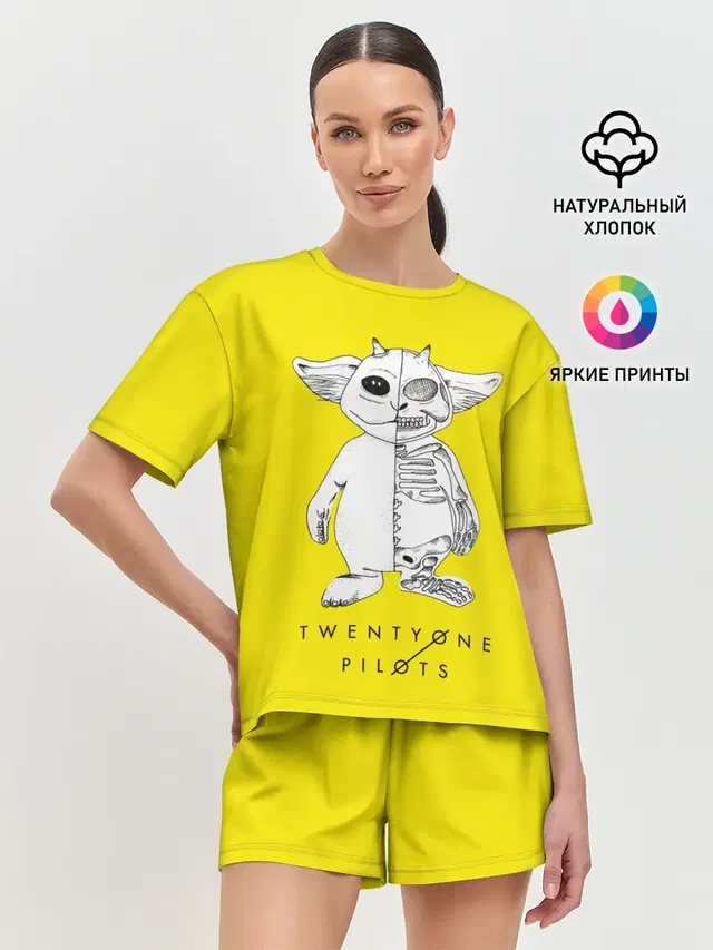 Женская пижама с шортами