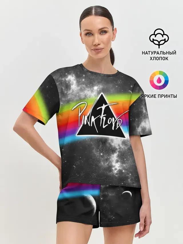 Женская пижама с шортами с принтом «Prism»