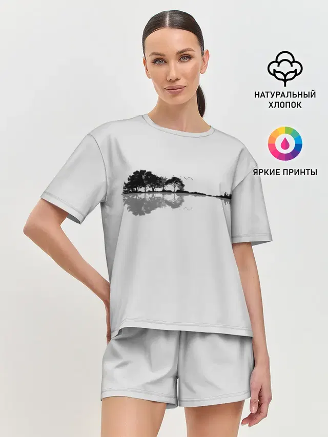 Женская пижама с шортами