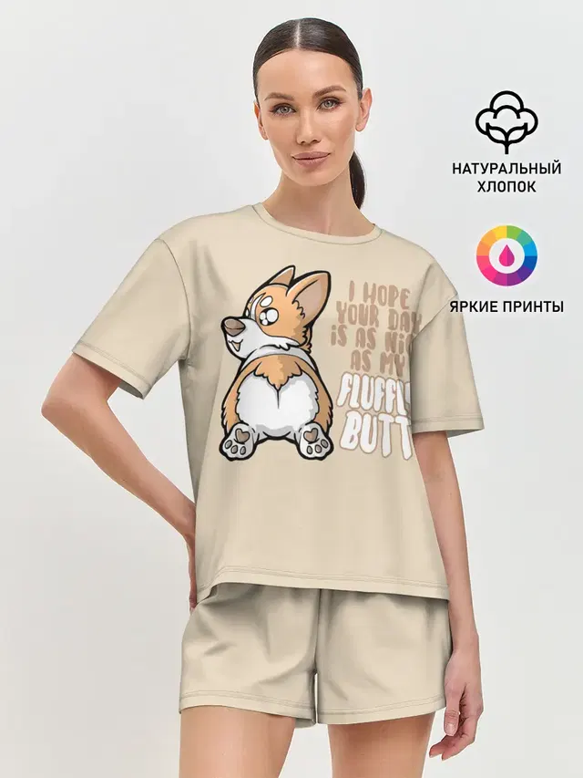 Женская пижама с шортами