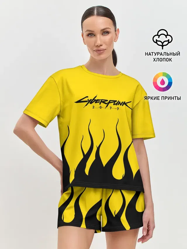 Женская пижама с шортами