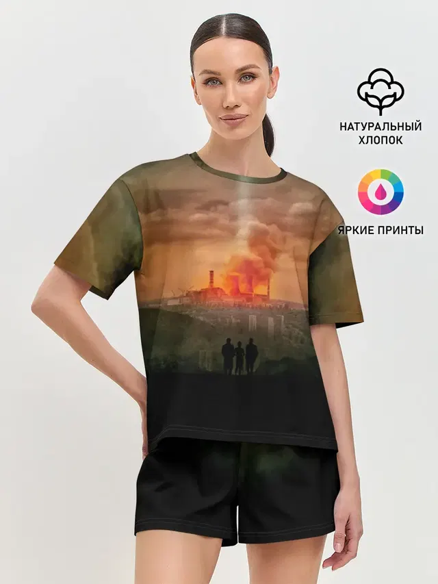 Женская пижама с шортами