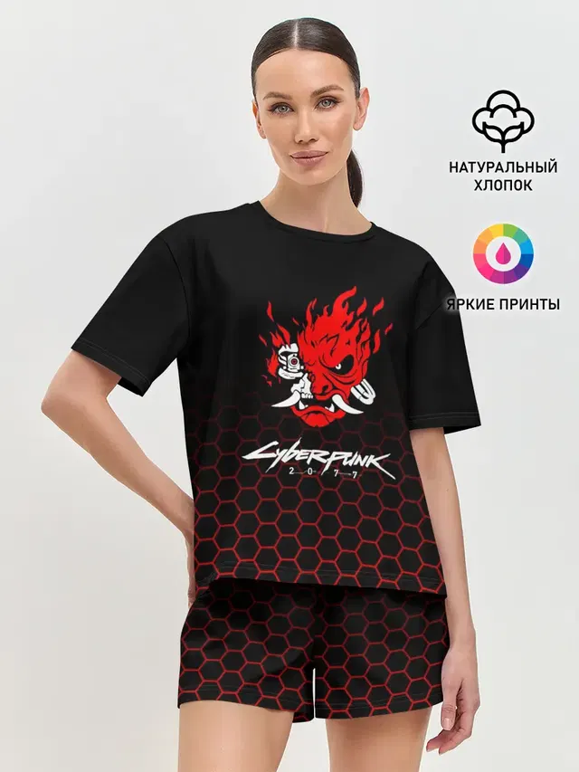 Женская пижама с шортами
