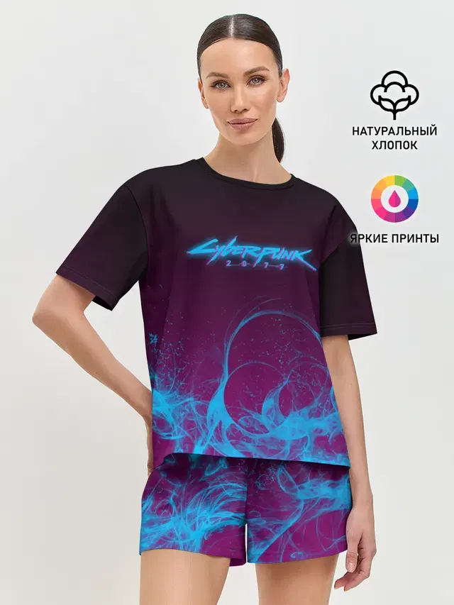 Женская пижама с шортами