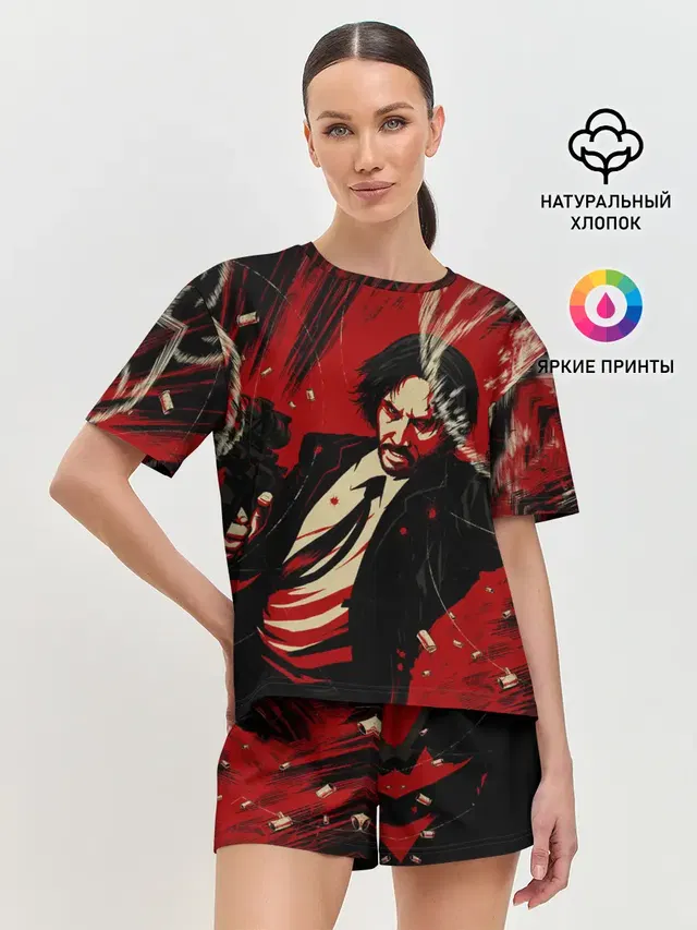 Женская пижама с шортами