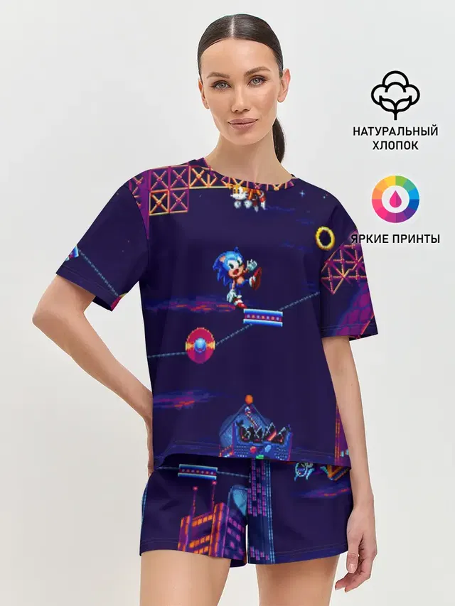 Женская пижама с шортами