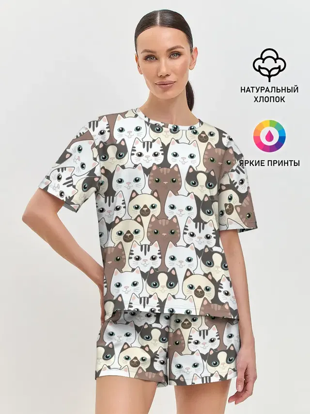 Женская пижама с шортами