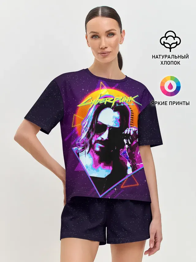 Женская пижама с шортами
