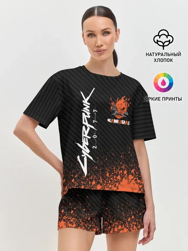 Женская пижама с шортами