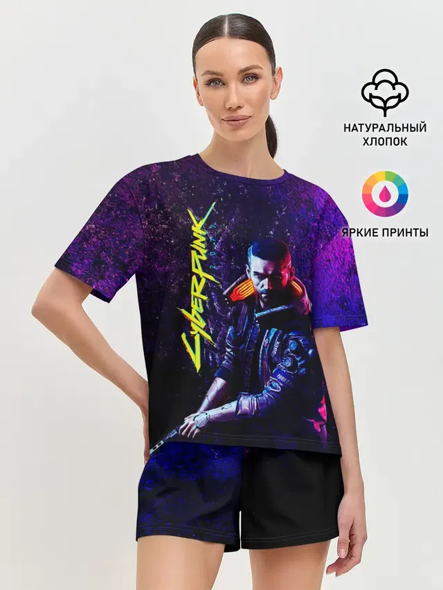 Женская пижама с шортами