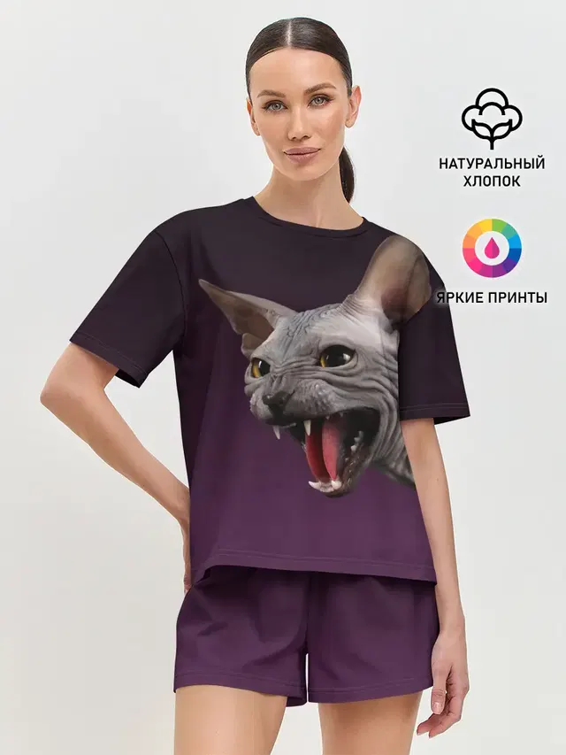 Женская пижама с шортами