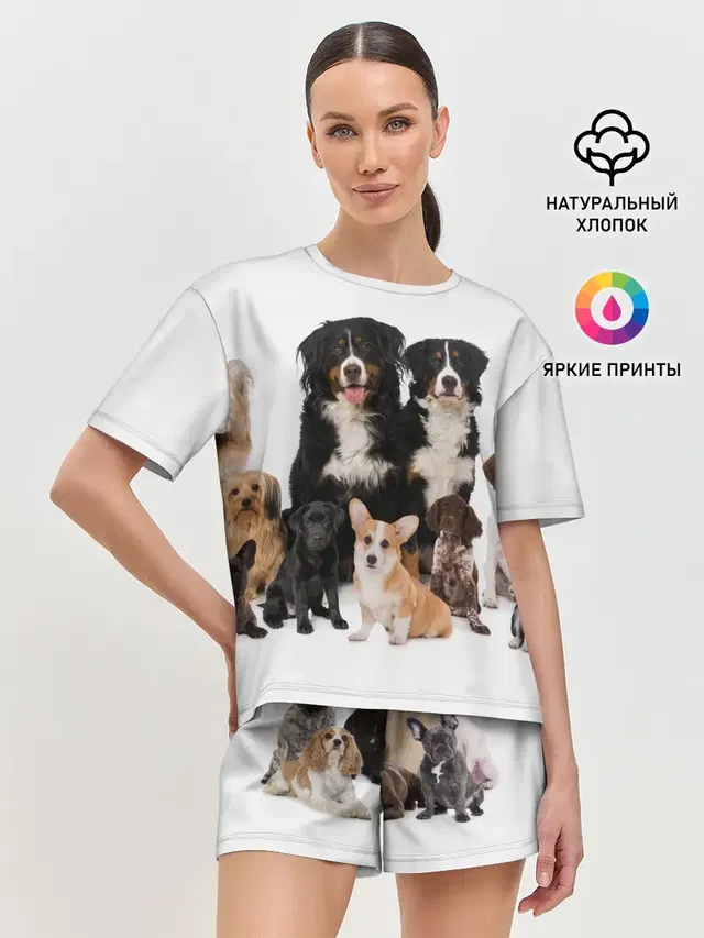 Женская пижама с шортами