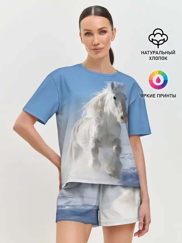 Женская пижама с шортами