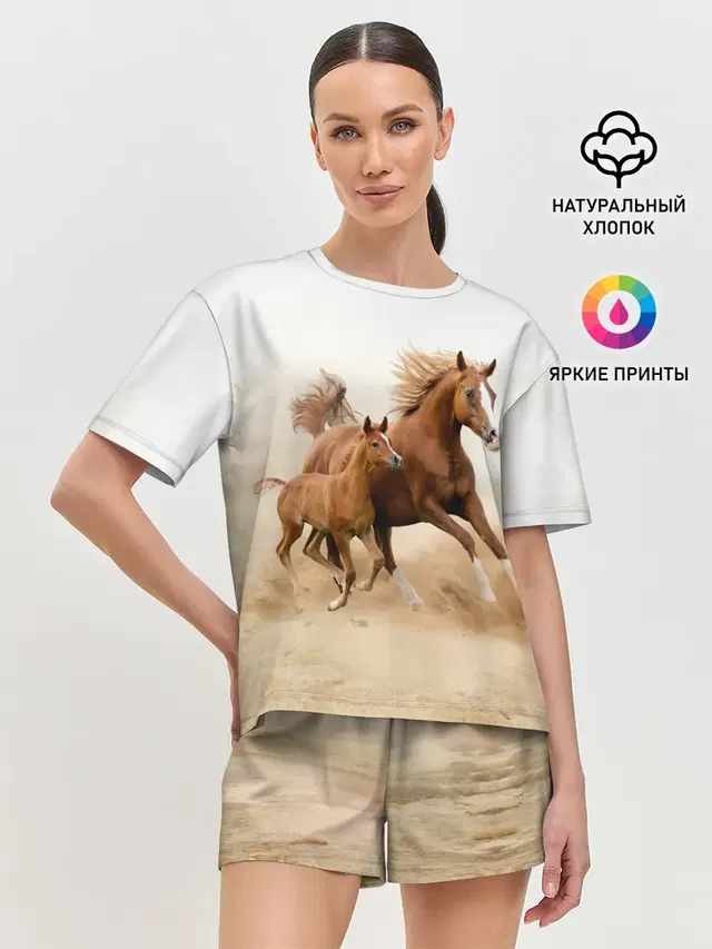 Лошадь с жеребенком