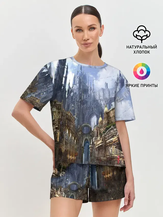 Женская пижама с шортами