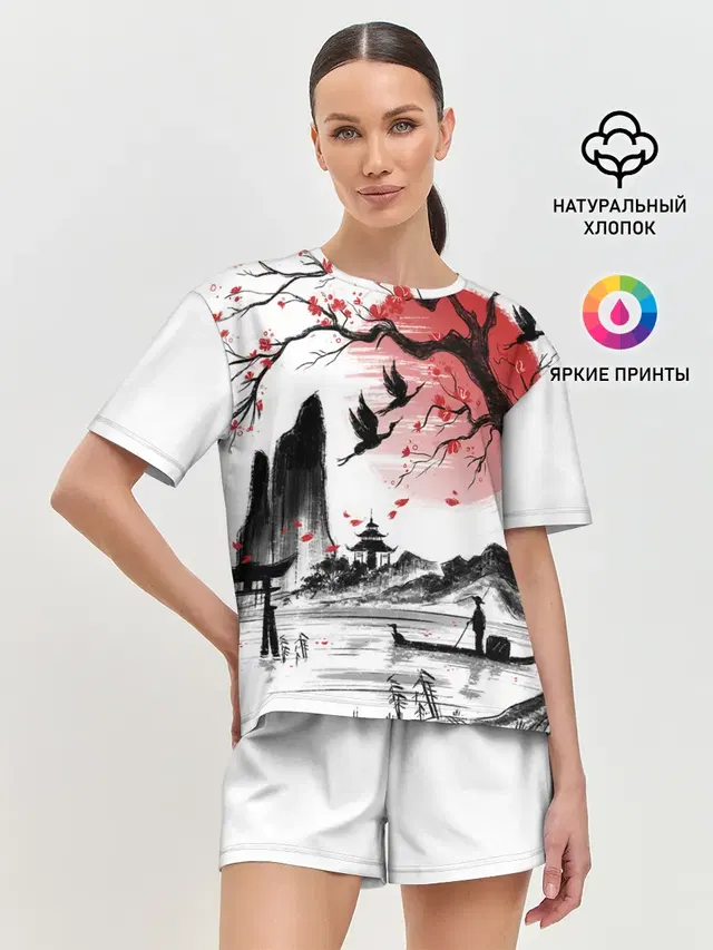 Женская пижама с шортами