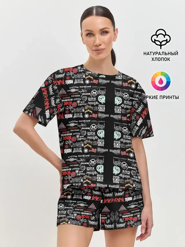 Женская пижама с шортами