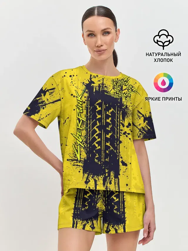 Женская пижама с шортами