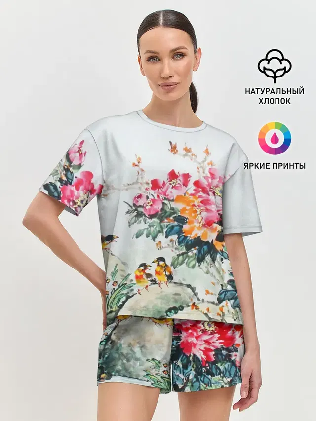 Женская пижама с шортами