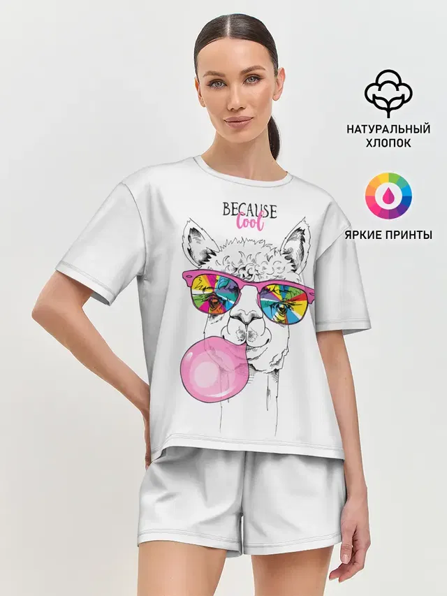 Женская пижама с шортами