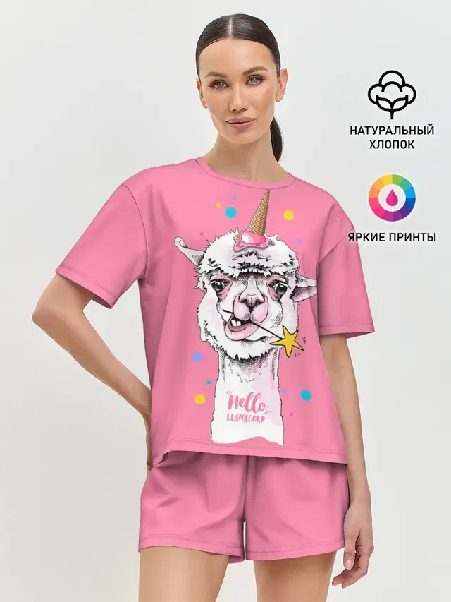 Женская пижама с шортами