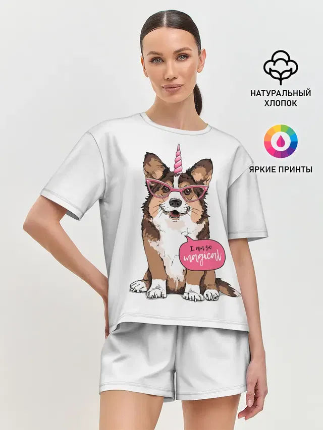 Женская пижама с шортами