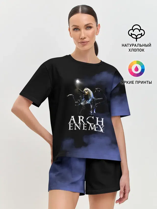 Женская пижама с шортами с принтом «Arch Enemy»