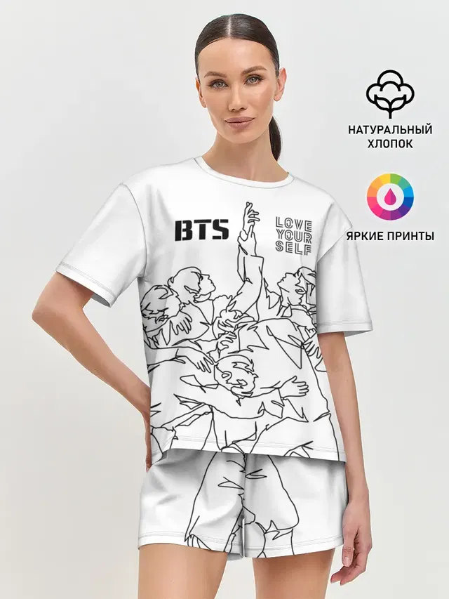 Женская пижама с шортами