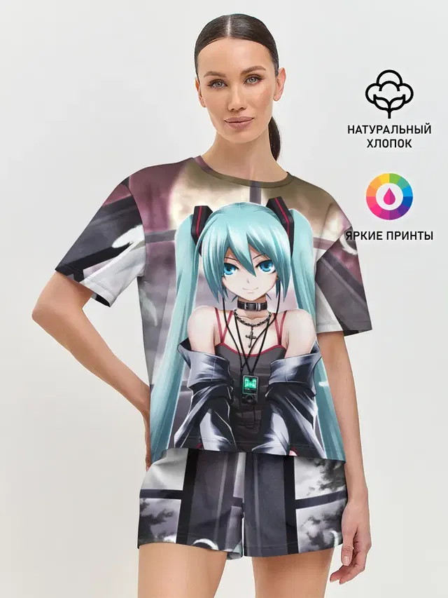 Женская пижама с шортами