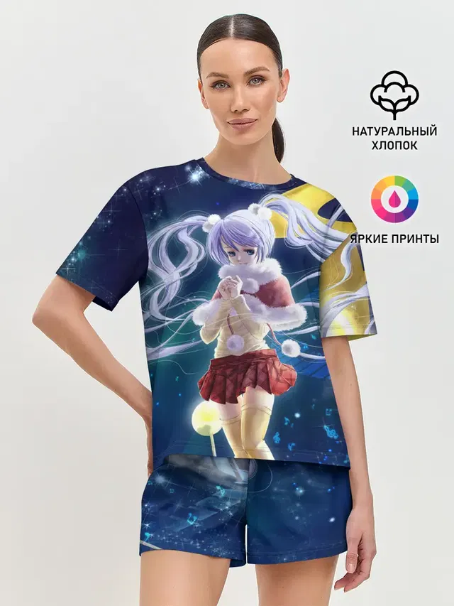 Женская пижама с шортами