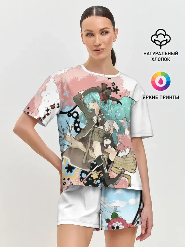 Женская пижама с шортами