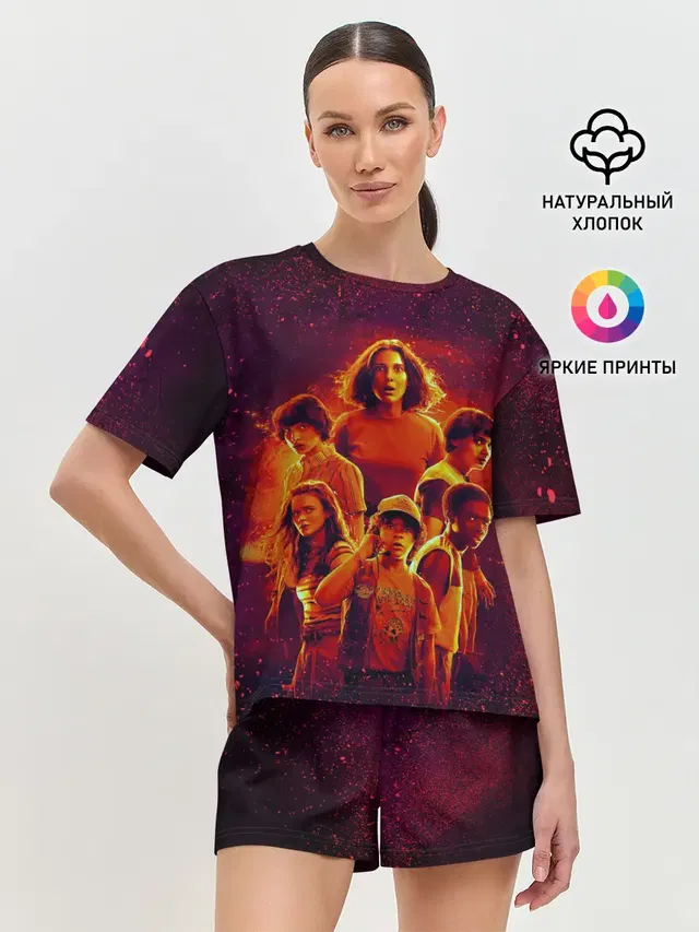 Женская пижама с шортами