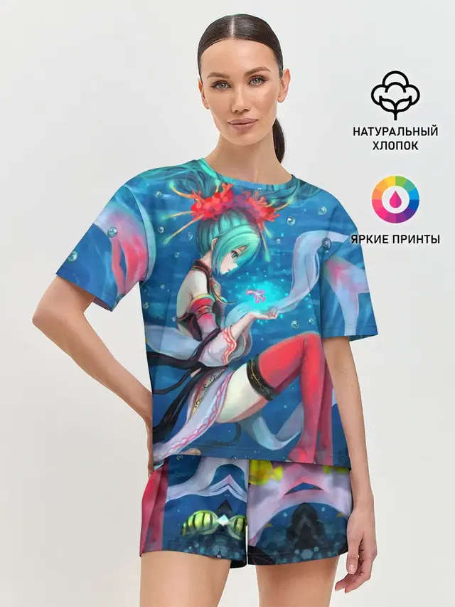 Женская пижама с шортами