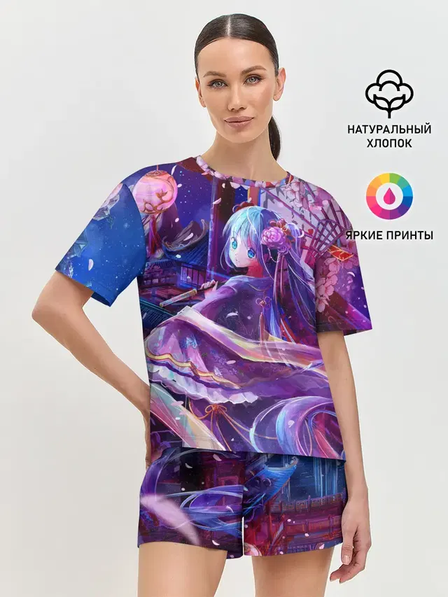 Женская пижама с шортами
